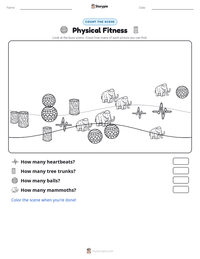 Physical Fitness printable worksheet preview