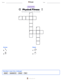 Physical Fitness printable worksheet preview
