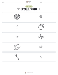 Physical Fitness printable worksheet preview
