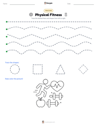Physical Fitness printable worksheet preview