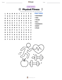Physical Fitness printable worksheet preview