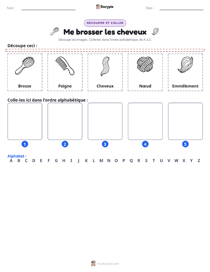 Découper & Coller l'Alphabet
