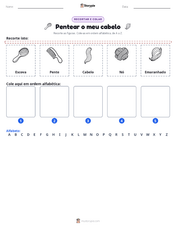 Recortar & Colar Alfabeto