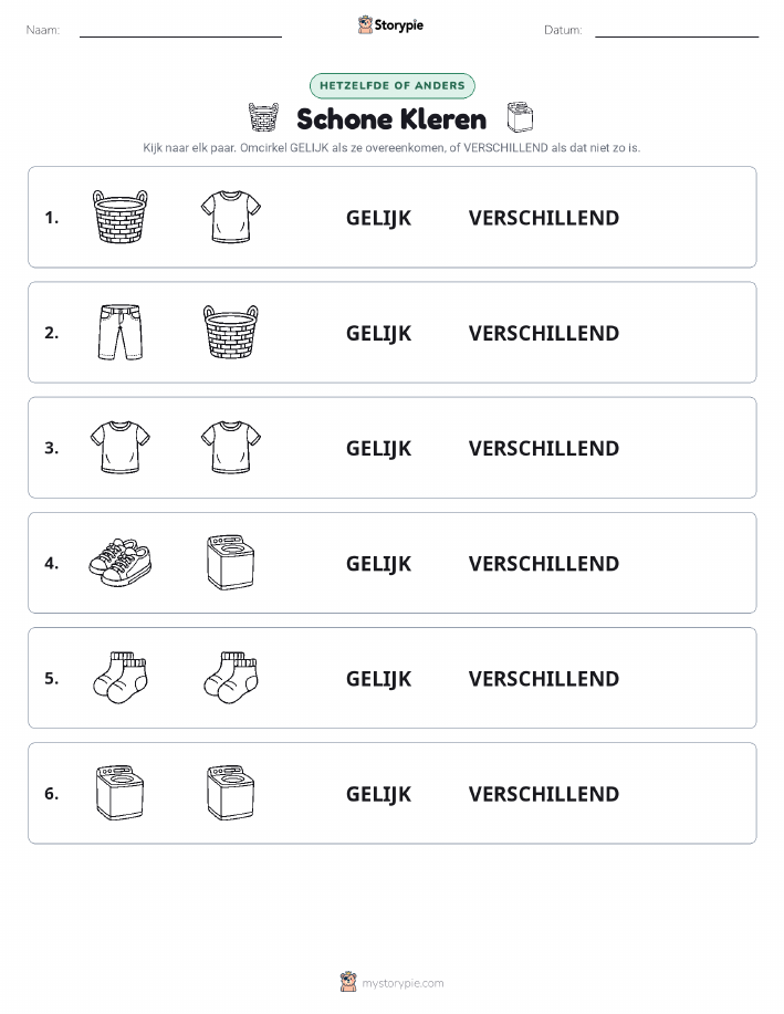 Zelfde of Verschillend