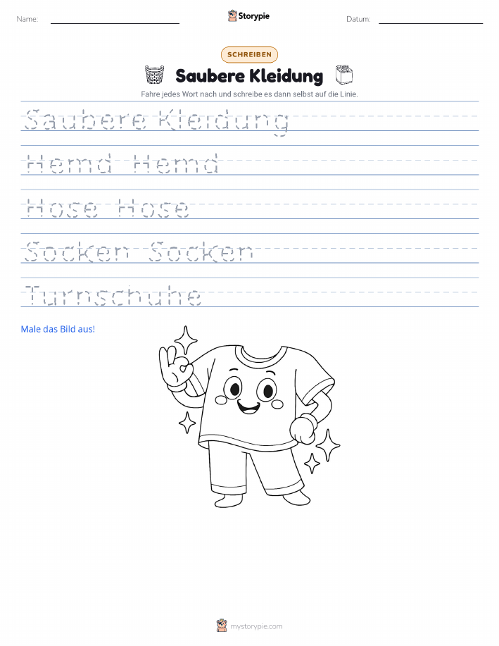 Schreibübung