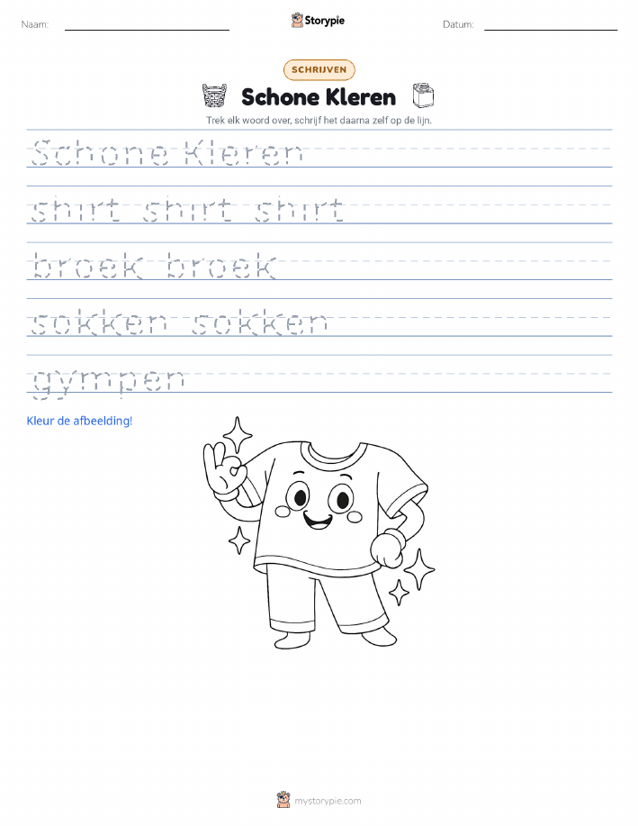 Schrijf Oefening