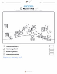 Quiet Time printable worksheet preview