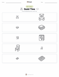 Quiet Time printable worksheet preview