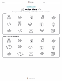 Quiet Time printable worksheet preview