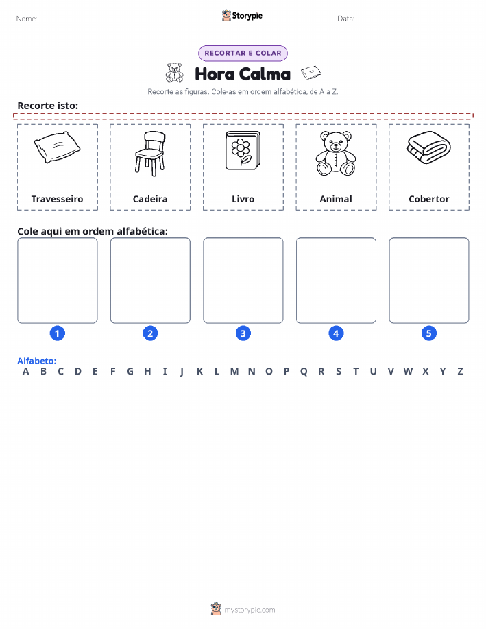 Recortar & Colar Alfabeto