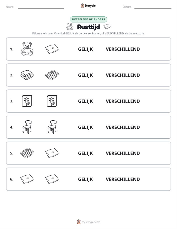 Zelfde of Verschillend