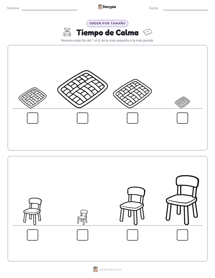 Orden de Tamaños