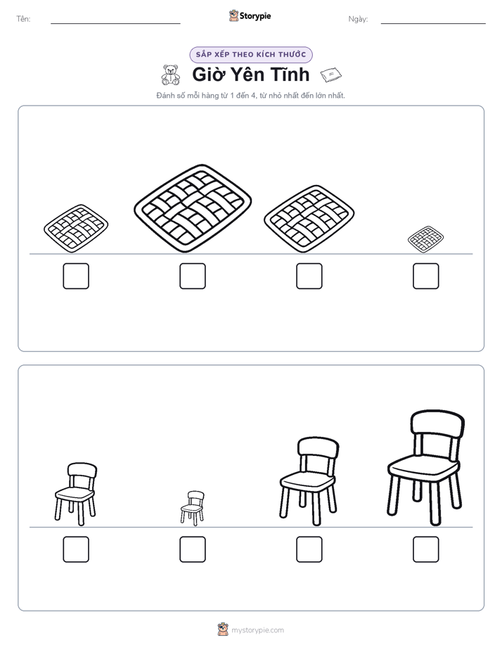 Thứ Tự Kích Thước