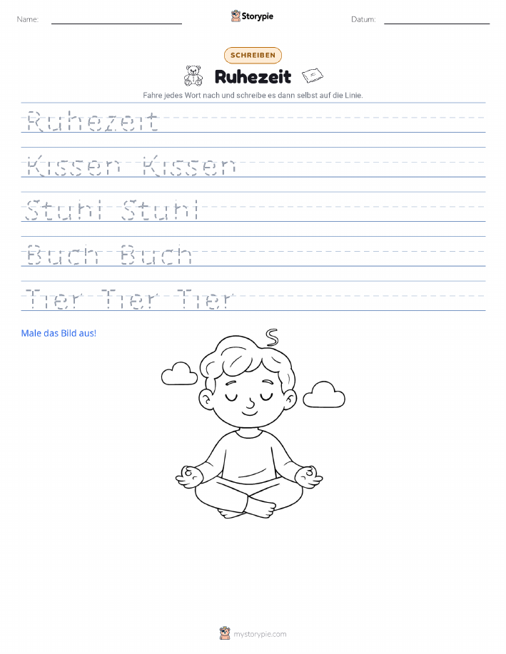 Schreibübung