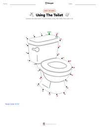Using The Toilet printable worksheet preview