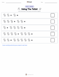 Using The Toilet printable worksheet preview