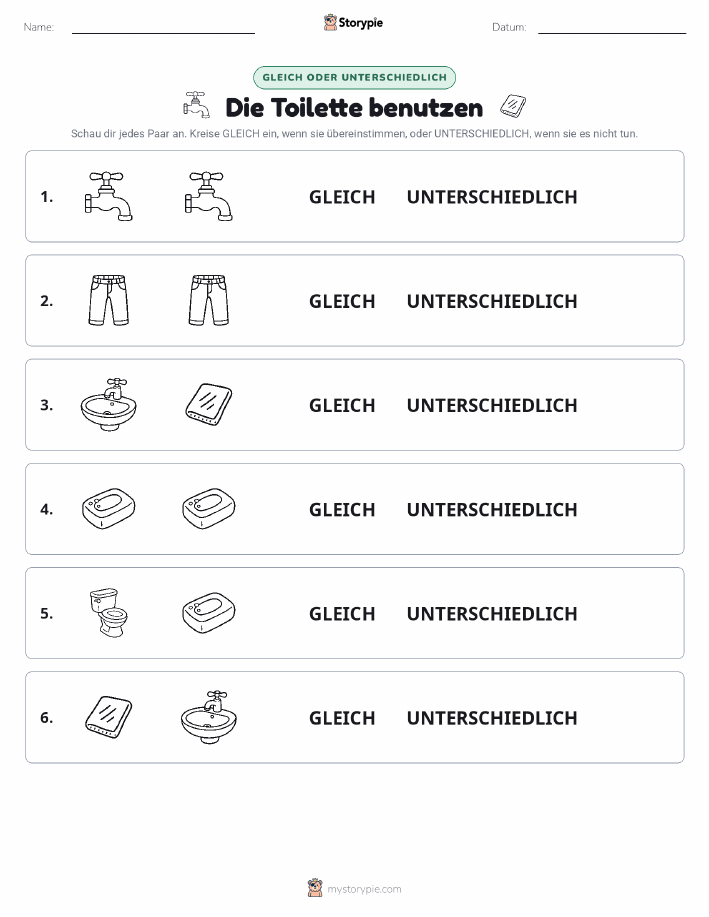 Gleich oder Anders