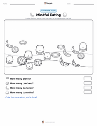 Mindful Eating printable worksheet preview