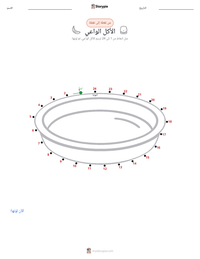 معاينة ورقة العمل القابلة للطباعة الأكل الواعي