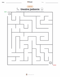 Podgląd drukowalnego arkusza ćwiczeń Uważne Jedzenie