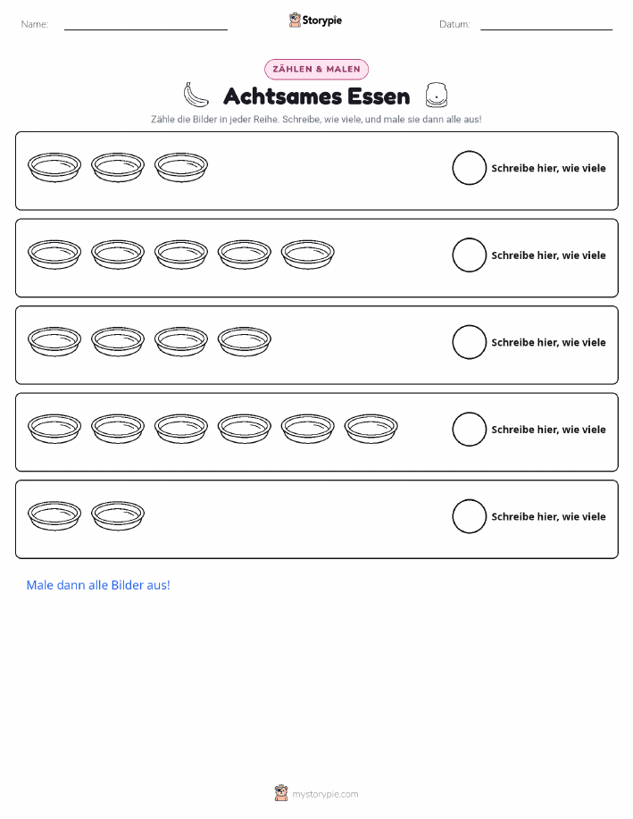 Zählen & Ausmalen