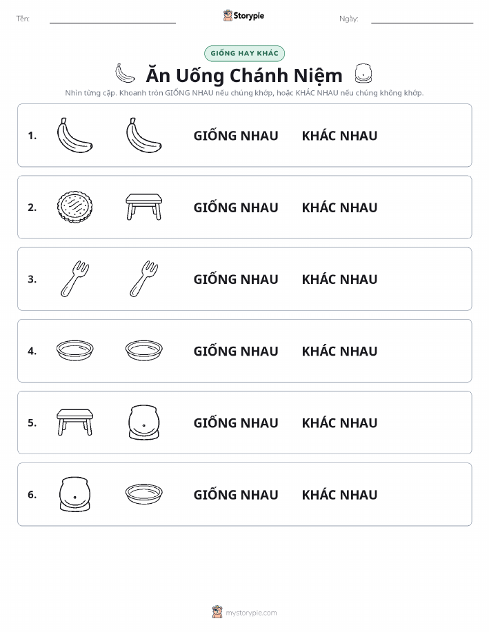 Giống Hay Khác