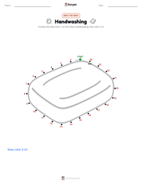 Handwashing printable worksheet preview