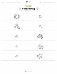 Handwashing printable worksheet preview