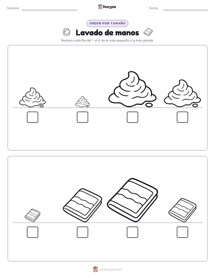 Orden de Tamaños