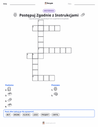 Podgląd drukowalnego arkusza ćwiczeń Wykonywanie poleceń