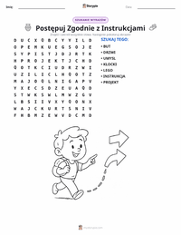 Podgląd drukowalnego arkusza ćwiczeń Wykonywanie poleceń