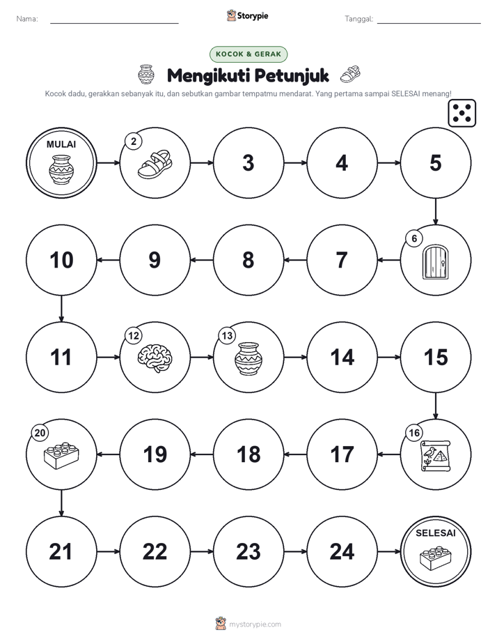 Permainan Gulung & Pindah