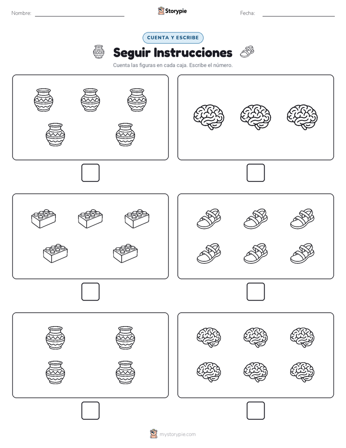 Cuenta y Escribe