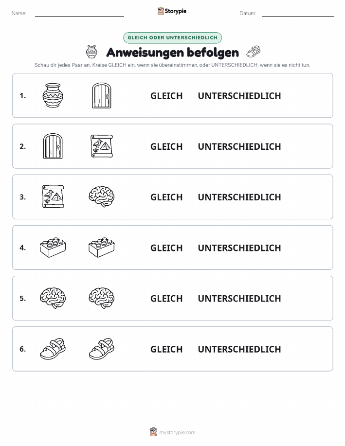 Gleich oder Anders
