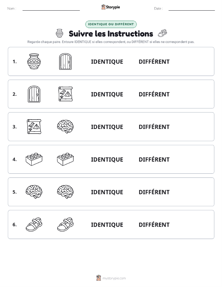 Identique ou Différent