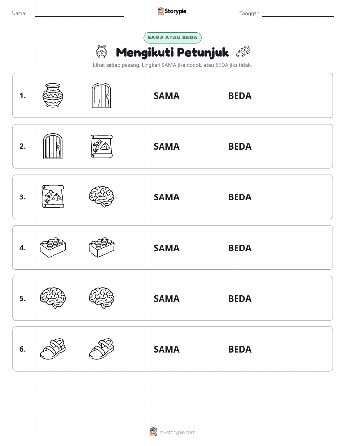 Sama atau Berbeda
