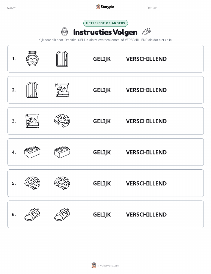Zelfde of Verschillend
