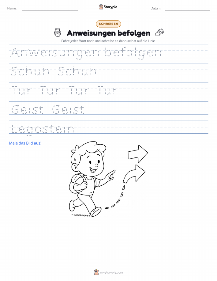 Schreibübung