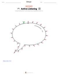 Active Listening printable worksheet preview