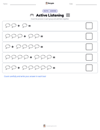 Active Listening printable worksheet preview