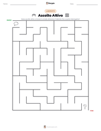 Anteprima della scheda stampabile di Ascolto Attivo
