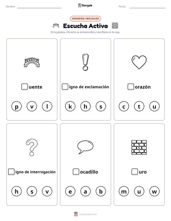 Sonidos Iniciales