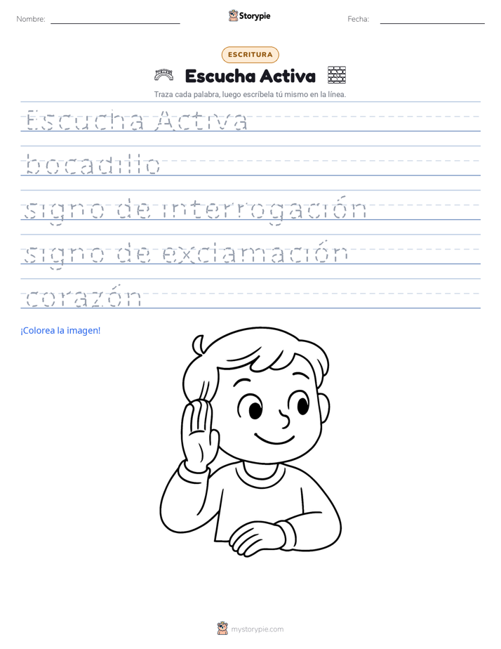 Práctica de Escritura
