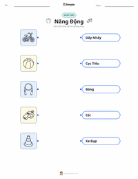 Tài liệu in sẵn Năng động cho trẻ em