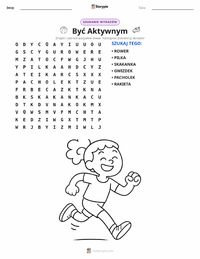 Podgląd drukowalnego arkusza ćwiczeń Aktywność fizyczna