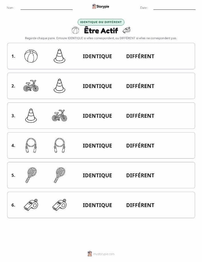 Identique ou Différent