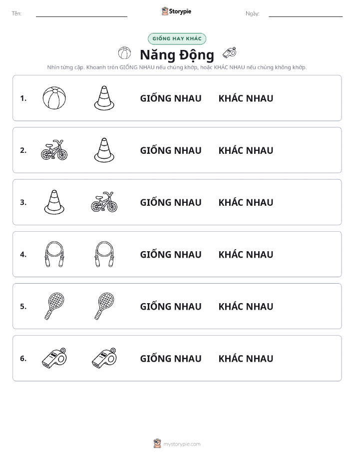 Giống Hay Khác