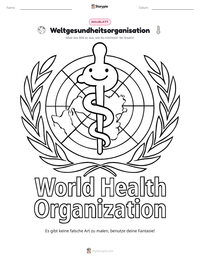 Weltgesundheitsorganisation druckbare Arbeitsblatt Vorschau