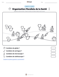 Aperçu de la feuille de travail imprimable Organisation Mondiale de la Santé