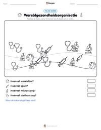 Wereldgezondheidsorganisatie afdrukbare werkblad voorbeeld